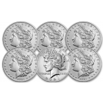 USA Coleção dos 6 Dólares 2021 em Prata 